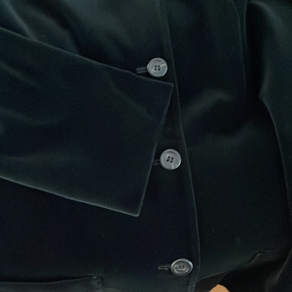 J.Crew Velvet Jacket Blazer, Black, Size 10 - Picture 4 of 5